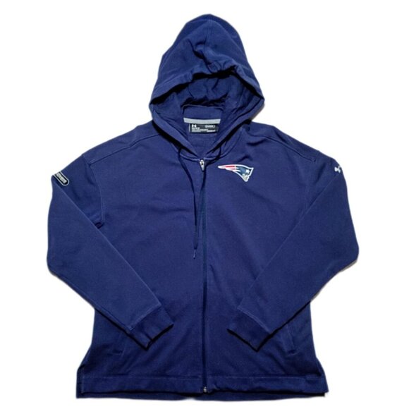 Under Armour NFL Combine Authentic New England Patriots Men Hooded Jacket Size L - Picture 1 of 13